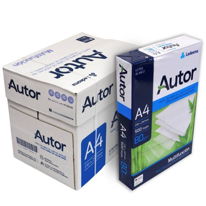 Autor - Risma Carta A4 500 Fogli 80 gr Grammi Extra Bianca Fotocopie Stampante