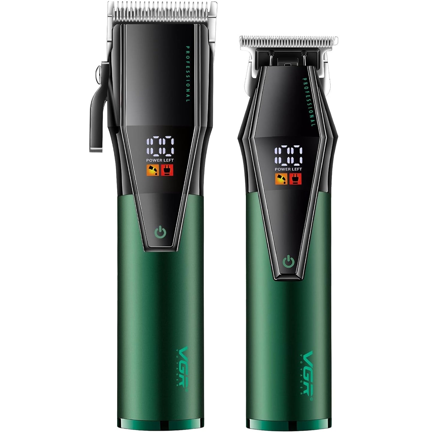 Vgr V-677 (Combo) Tagliacapelli e Rasoio Barba Clipper Trimmer Professionale Led per Barbieri Elettrico Ricaricabile