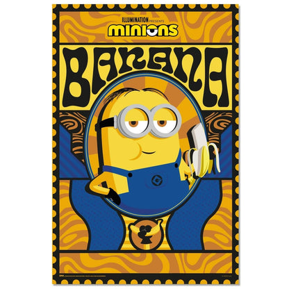 Maxi Poster i Minions (Banana) a Parete Incorniciabile Cameretta 91x61 cm
