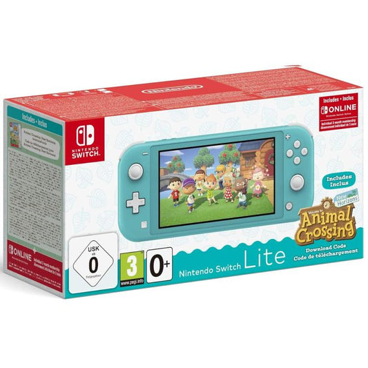 Nintendo Switch Lite Console Turchese + Gioco Animal Crossing New Horizon Ita