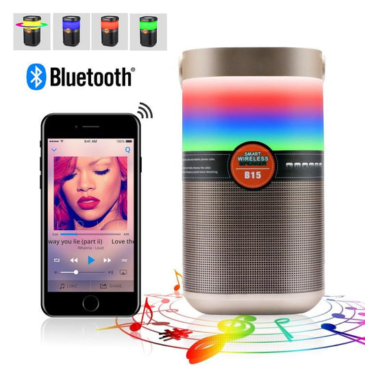Lampada Cassa Speaker Bluetooth Multicolor Smart Lamp Led Cromoterapia Vivavoce