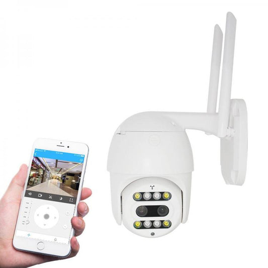 Telecamera Ptz Ip Wifi Zoom 10X Videosorveglianza Led Visione Notturna A Colori