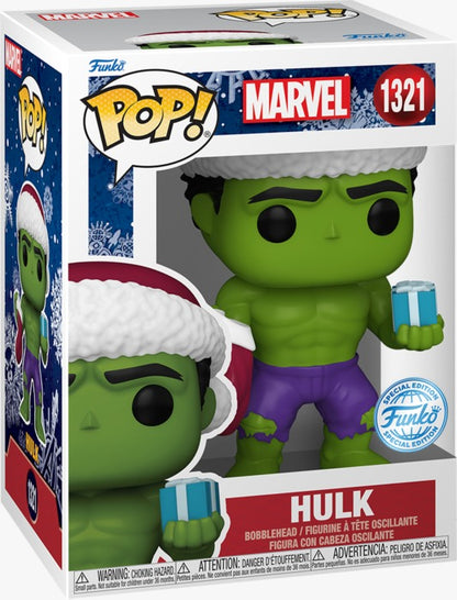 Funko Pop ! Marvel Holiday (1321) - Green Hulk Vinyl Figure Special Edition 9Cm