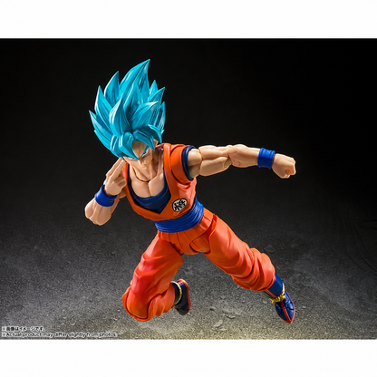 Bandai S.H. Figuarts - Dragon Ball Super : Goku Super Sayan God - Super Saiyan Blue - Action Figure da Collezione 14 cm