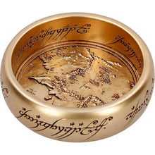 Nemesis Now Lord Of The Rings The One Ring Portagioie Piatto In Resina 11 cm - Mappa Di Mordor Da Collezione