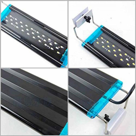 Plafoniera Led Luce Bianca Blu Lampada Per Acquario Barra Da 20 A 30Cm Slim -D53