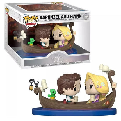 Funko Pop ! Moments Disney 100Th - Rapunzel E Flynn (1324) Figure Anniversary D1