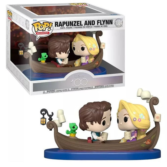 Funko Pop ! Moments Disney 100Th - Rapunzel E Flynn (1324) Figure Anniversary D1