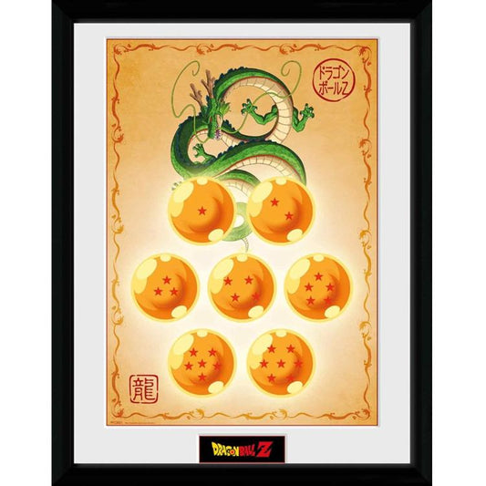 ABYSTYLE: DRAGON BALL Z (SFERE) POSTER INCORNICIATO CORNICE QUADRO STAMPA 30x40