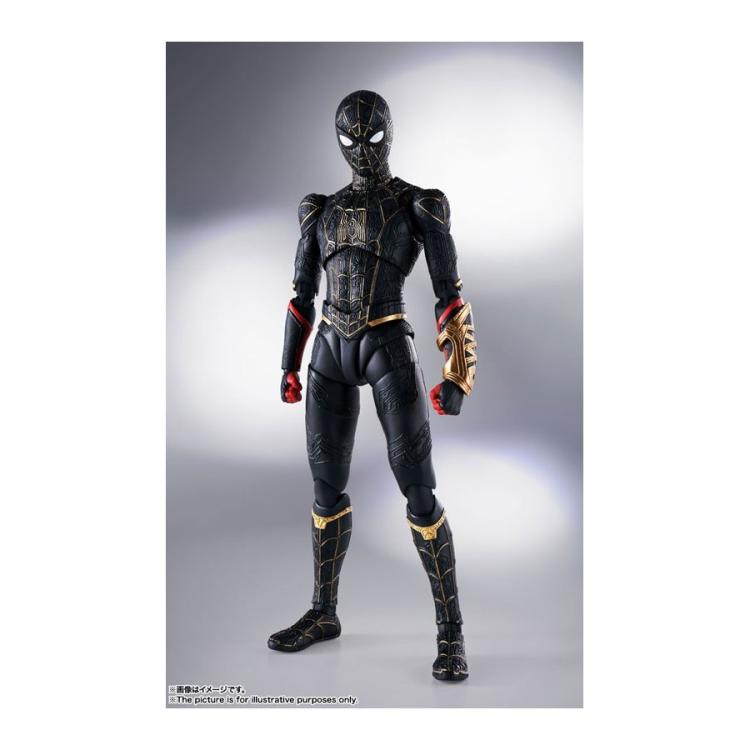 BANDAI SH FIGUARTS: SPIDER-MAN NO WAY HOME BLACK & GOLD SUIT TAMASHI SPECIAL SET