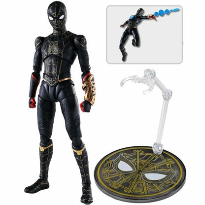 BANDAI SH FIGUARTS: SPIDER-MAN NO WAY HOME BLACK & GOLD SUIT TAMASHI SPECIAL SET