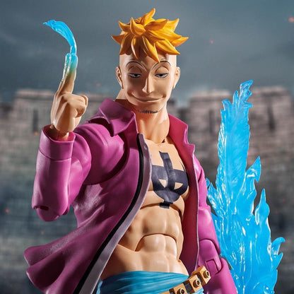 Bandai S.H. Figuarts: One Piece - Marco Marineford (Summit Battle) Figure Articolata, 16cm