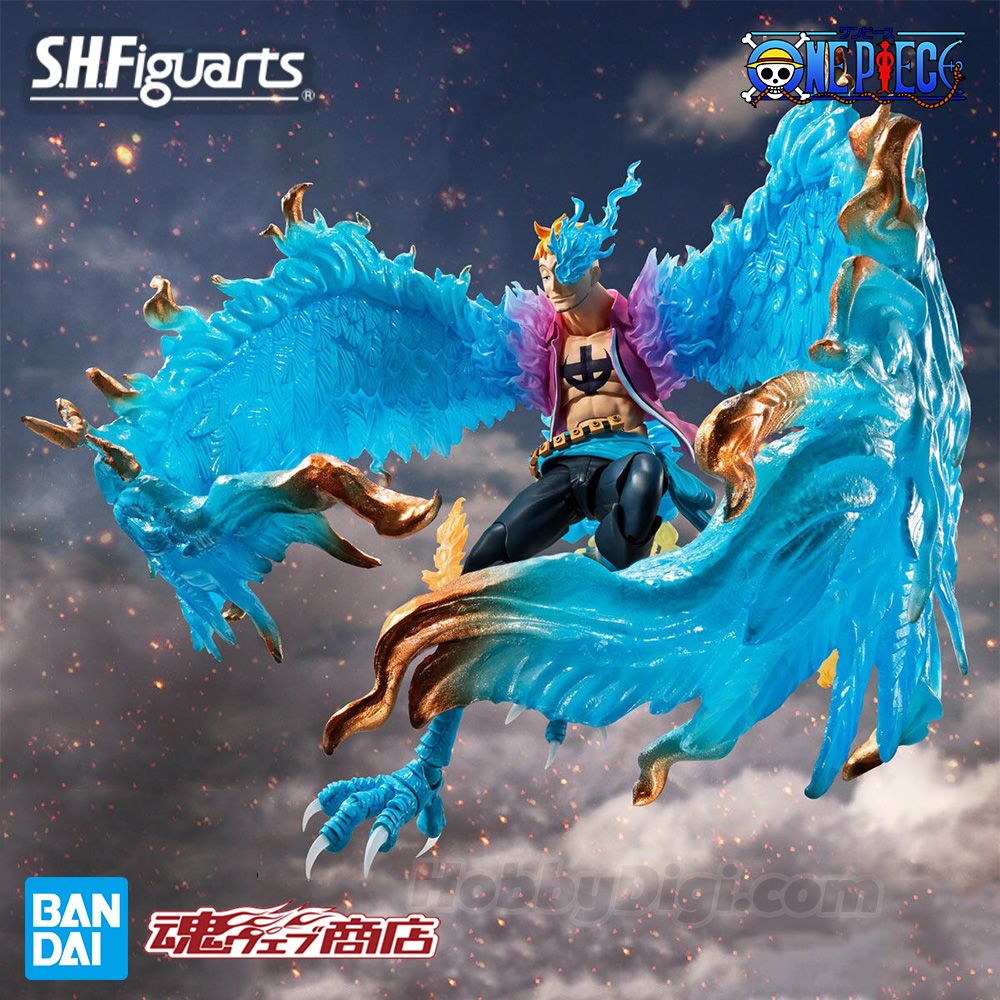 Bandai S.H. Figuarts: One Piece - Marco Marineford (Summit Battle) Figure Articolata, 16cm