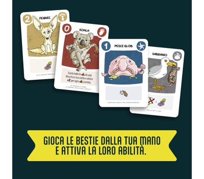 Barbascura X - Bestie Bastarde Gioco Di Carte Party Game ITA MS Edizioni 3-6 Giocatori