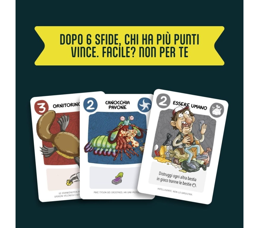 Barbascura X - Bestie Bastarde Gioco Di Carte Party Game ITA MS Edizioni 3-6 Giocatori