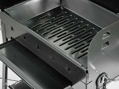 Ferraboli Barbecue Garda Carbonella Carrello Ruote Griglia 58X37 Grill Giardino