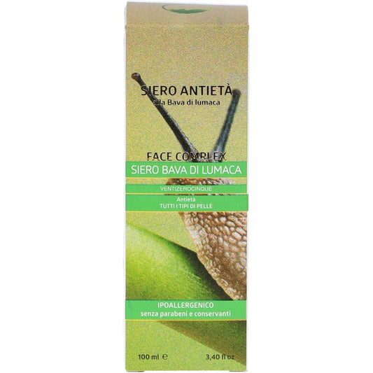 Siero Viso Faccia Antieta Con Bava Di Lumaca Face Complex 100Ml Ipoallergenico