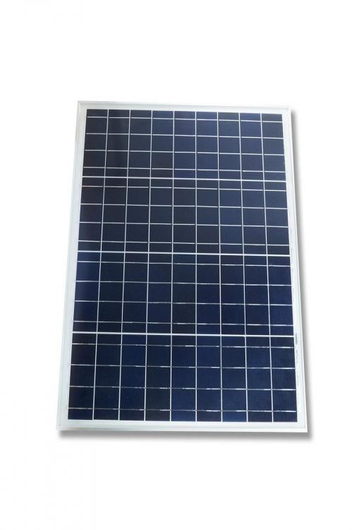 Pannello Solare Fotovoltaico Celle Silicio Modulo 50W 50Watt 12V Pinze Batteria