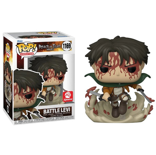 Funko Pop ! Animation Attack On Titan - Battle Levi (1169) Ae Exclusive Figure