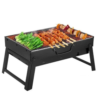 Barbecue da Tavolo Carbonella Grill con Valigetta Portatile Pieghevole Campeggio