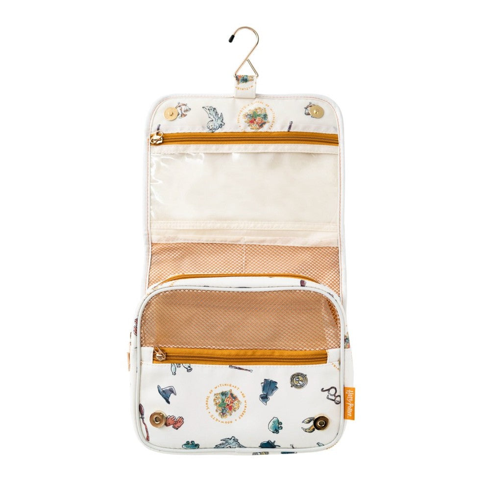 Beauty Case da Viaggio (Harry Potter) Collection Borsa Bag Borsellino Donna da Viaggio da Appendere Impermeabile con Scomparti e Gancio | Organizer Trucchi Portatile, Regalo Donna (24 x 20 x 9 cm)