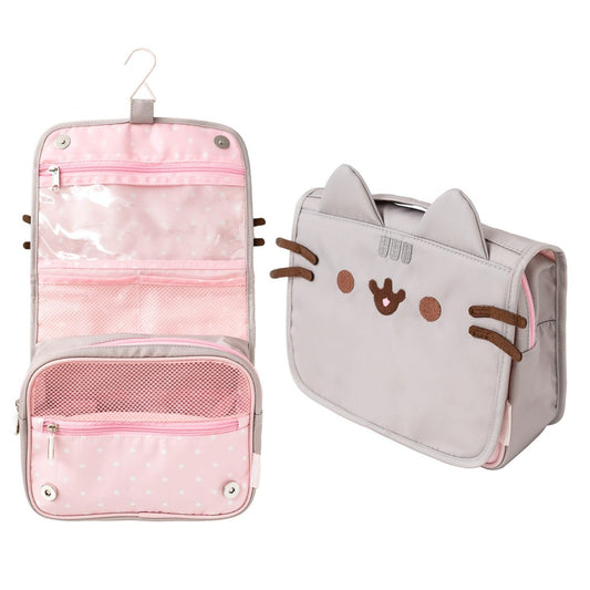 Beauty Case da Viaggio (Pusheen th Cat) Foodie Collection Borsa Bag Borsellino Donna da Viaggio da Appendere Impermeabile con Scomparti e Gancio | Organizer Trucchi Portatile, Regalo Donna (24 x 20 x 9 cm)