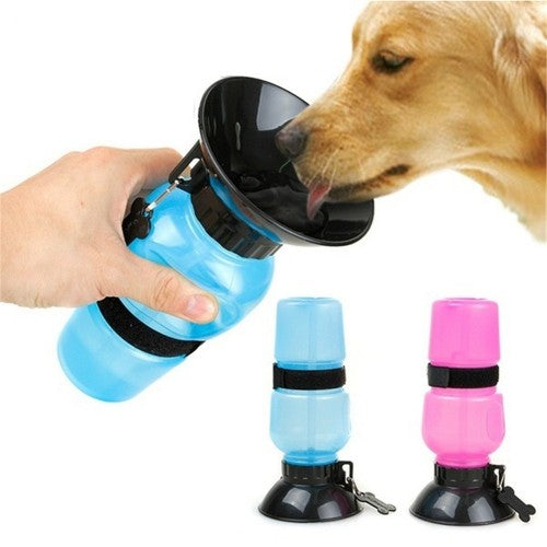 BORRACCIA PORTATILE CANE GATTO ANIMALI DISPENSER BEVERINO ACQUA CIOTOLA VIAGGIO