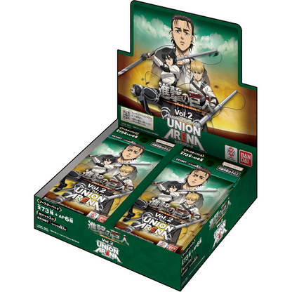 Bandai Attack on Titan: Union Arena Booster Pack Vol.2 (16 buste) Giapponese TCG Collezione