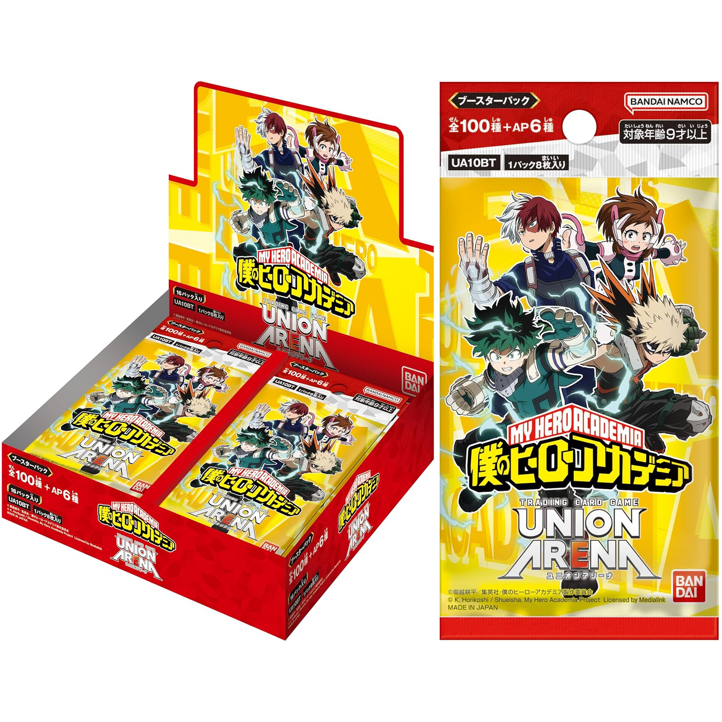 Bandai My Hero Academia: Union Arena Booster Pack (UA10BT) 16 Buste Giapponese TCG Collezione