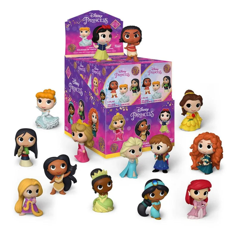 Funko Mystery Mini: Disney Princess Box Completo 12pz Mini Figure Da Collezione