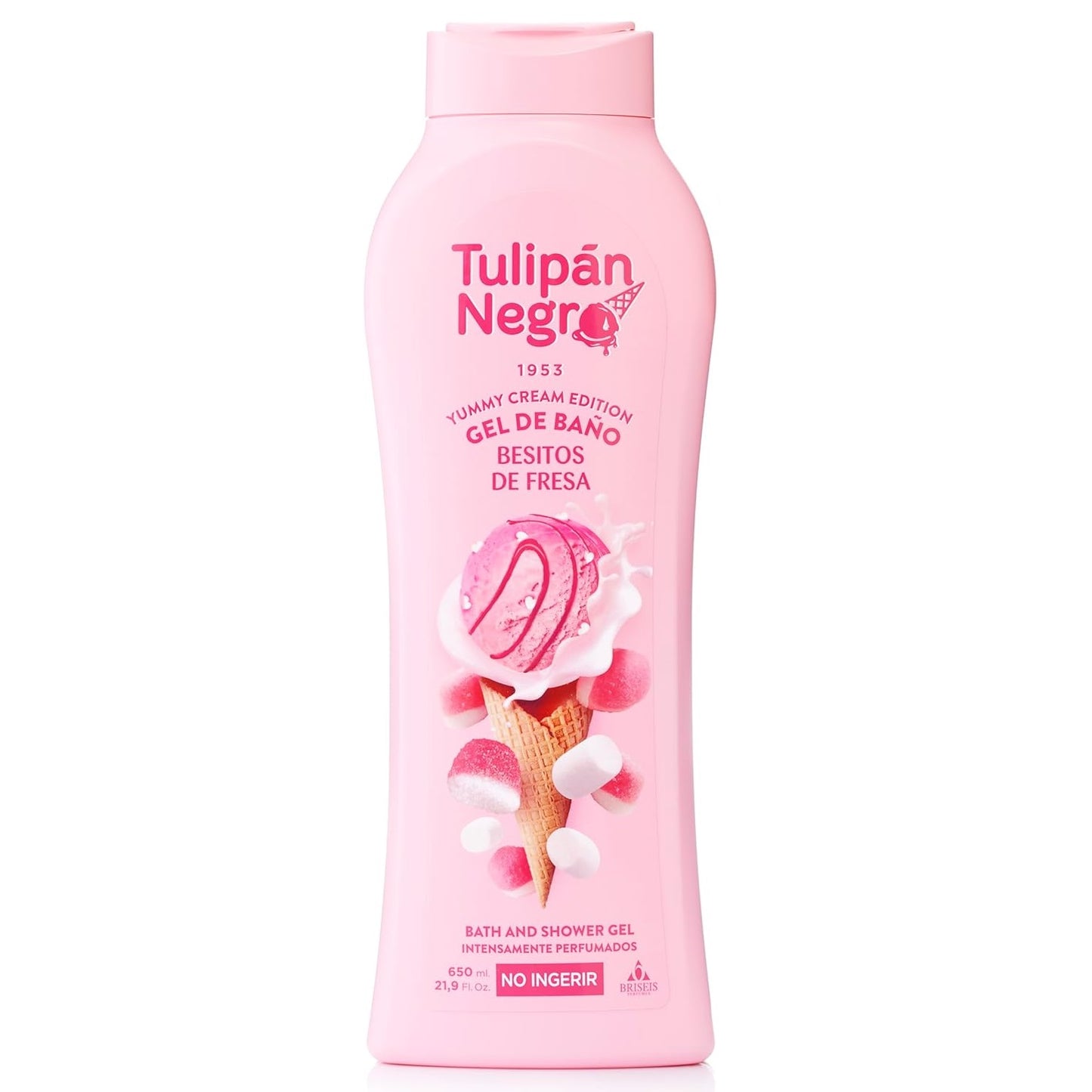 Tulipan Negro Shower Gel Bagno Doccia (Besitos alla Fragola) Bagnoschiuma 650ML