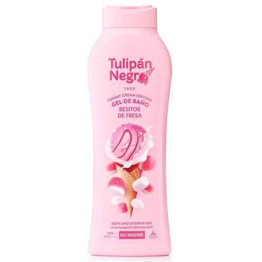 Tulipan Negro Shower Gel Bagno Doccia (Besitos alla Fragola) Bagnoschiuma 650ML