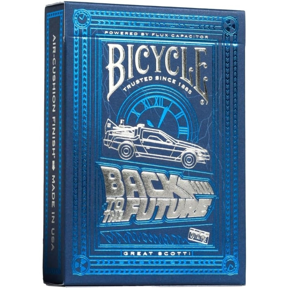 Bicycle - Back to The Future - Playing Cards - Mazzo di Carte da Collezione, Poker, Magia e Cardistry basato sul famoso film Ritorno al Futuro