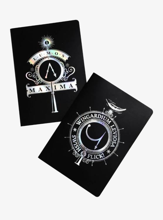 Harry Potter (2 Pack) Taccuino Notebook Quaderni Wingardum Leviosa Lumos Maxima
