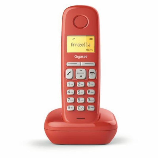 Telefono Cordless Gigaset A170 Red Senza Filo Telefono Casa Vivavoce Led Rosso