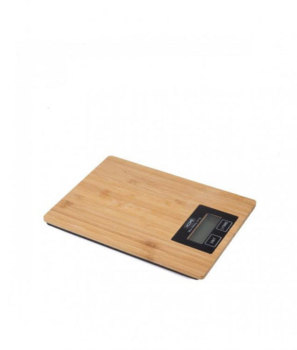 BILANCIA DIGITALE DA CUCINA LEGNO TAGLIERE BAMBÙ DA 1g A 5kg ELETTRONICA HM-1212