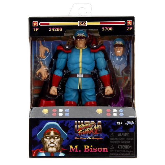 Jada - Ultra - Street Fighter II: The Final Challengers (M. Bison) Blu Player 2 Action Figure 15 cm