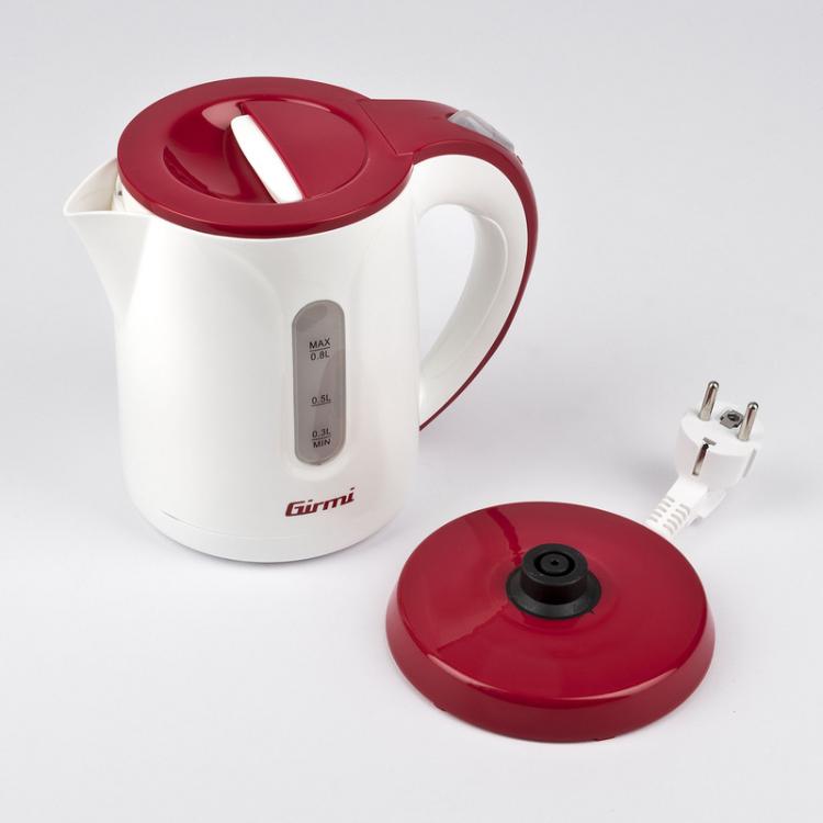 Girmi Bollitore Elettrico Cordless Bl10 0,8 Litri 1100W Bianco Acqua Latte 800Ml