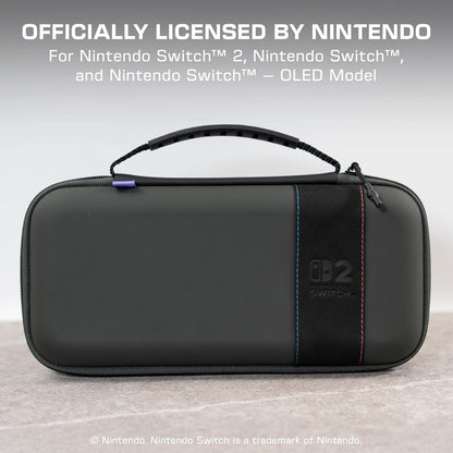 Turtle Beach - PlayTrek Travel Case - Custodia Ufficiale Protettiva da viaggio per Console Nintendo Switch 1 e 2 / OLED - Charcoal Black