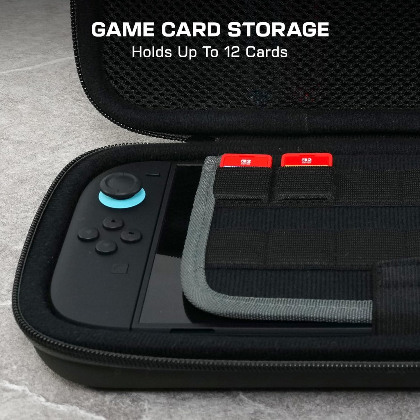 Turtle Beach - PlayTrek Travel Case - Custodia Ufficiale Protettiva da viaggio per Console Nintendo Switch 1 e 2 / OLED - Charcoal Black