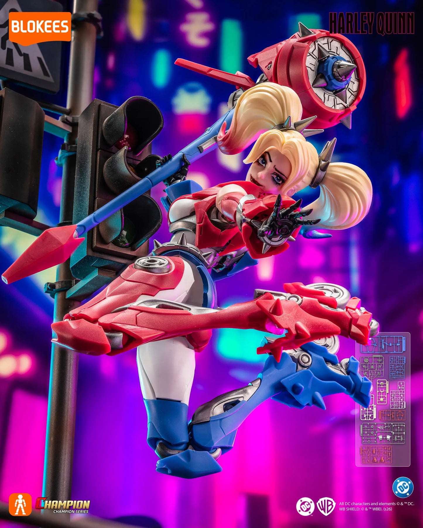 Blokees DC Suicide Squad - Champion Class 04 - Harley Quinn Action Figure Model Kit 75674