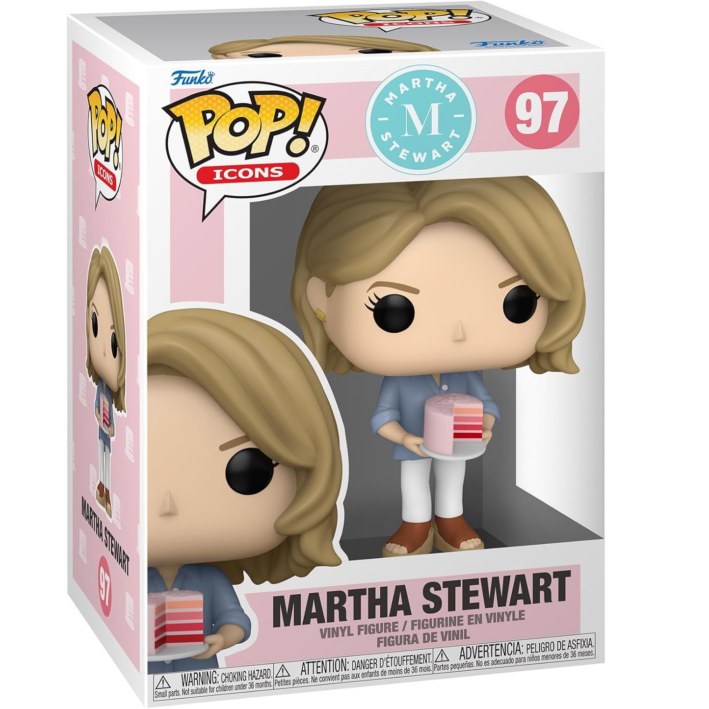 Funko Pop! Icons: Martha Stewart - (93) Martha Stewart with Cake Vinyl Figure 9cm