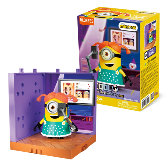 Blokees Minions - PreCool - Celebratate Party Series 02 - Plastic Model Kits (Carl the Streamer) - Action Figure 74851
