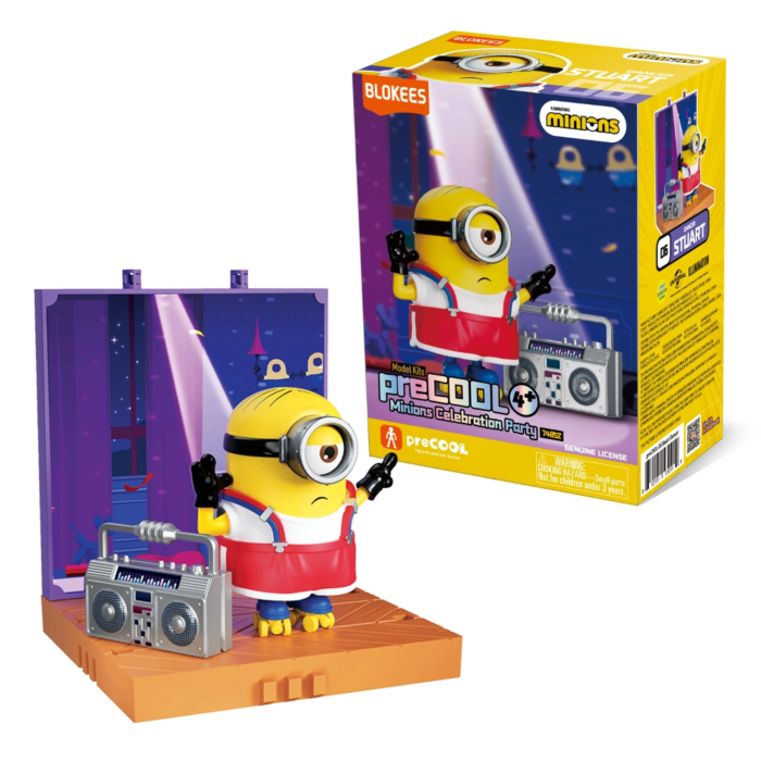 Blokees Minions - PreCool - Celebratate Party Series 02 - Plastic Model Kits (Stuart the Dancer) - Action Figure 74852