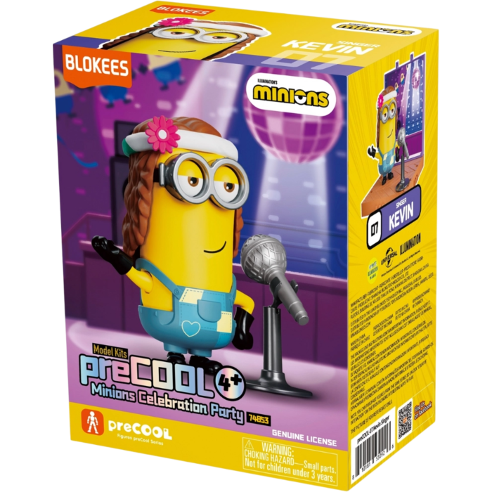 Blokees Minions - PreCool - Celebratate Party Series 02 - Plastic Model Kits (Kevin the Singer) - Action Figure 74853