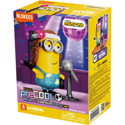 Blokees Minions - PreCool - Celebratate Party Series 02 - Plastic Model Kits (Kevin the Singer) - Action Figure 74853