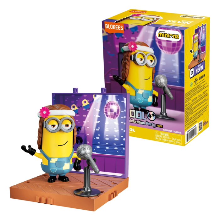 Blokees Minions - PreCool - Celebratate Party Series 02 - Plastic Model Kits (Kevin the Singer) - Action Figure 74853