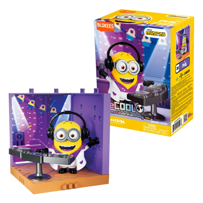 Blokees Minions - PreCool - Celebratate Party Series 02 - Plastic Model Kits (Phil the DJ) - Action Figure 74854