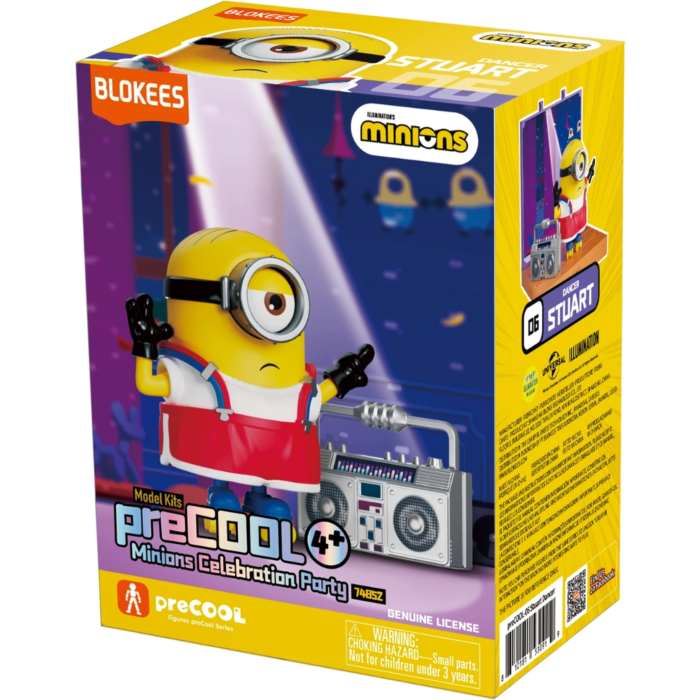 Blokees Minions - PreCool - Celebratate Party Series 02 - Plastic Model Kits (Stuart the Dancer) - Action Figure 74852