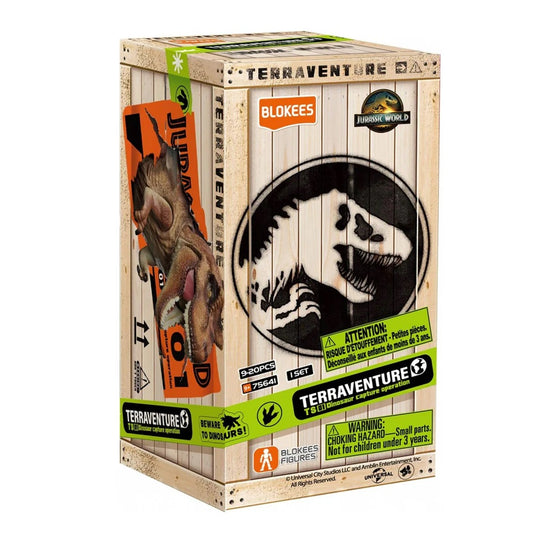 Blokees - Welcome to Jurassic World: Terraventure TS01 - Dinosaur Capture Operation 12 Designs - Action Figure (1 Random) 75641 Blind Box